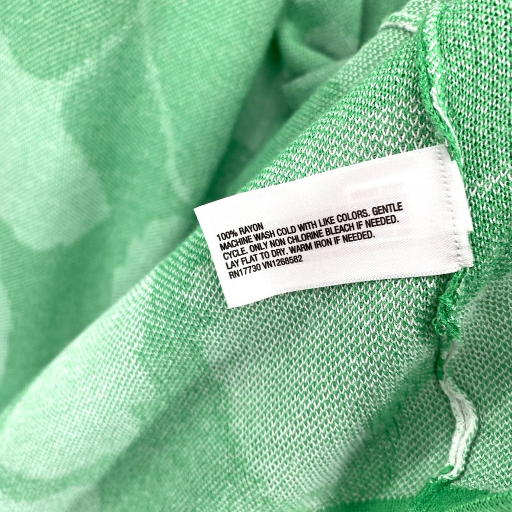 Diane Von Furstenberg x Target Ginkgo Green Long Cardigan Knit Wrap Sweater New - Picture 9 of 12